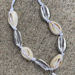 Silver and White Cowrie Shell Natural Bracelet beach vacation tropical new Photo 0