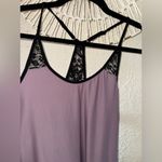 Gilligan & O'Malley Lavender Chemise with Black Lace Trim Purple Size M Photo 2