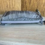 Vintage Grey Soft Eel‎ Skin Leather 1980s Crossbody Shoulder Bag Chic Classy Gray Photo 8