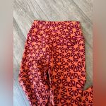 VITALITY x COSMOPOLITAN Vibrant Red and Orange Patterned Leggings Size M Photo 10