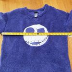 Disney Nightmare Before Christmas Fleece Long Sleeve Plush Pajama Top Purple M Photo 5