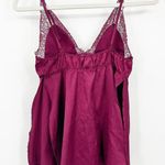 Victoria's Secret VS Womens Coquette Lace Slip Babydoll Dress Chemise Size S Wine Photo 9
