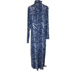 Marie Oliver  Blue and White Midi Dress Photo 4