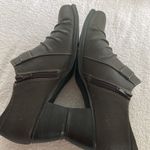 Natural Soul slip on shoes side zip 2” block heel buckle embellishment size 8 Photo 3