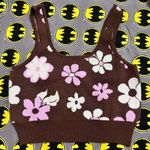 Kendall + Kylie Floral Brown Knit Tank Top Pacsun  :BOX L: Photo 0