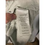 Bohme Women's Top Medium Collared Frayed Hem Green Peplum Bohemian Blouse Photo 3