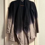 Barefoot Dreams Ombre CozyChic Lite Knit Island Wrap Cardigan Draped Front S/M Photo 0