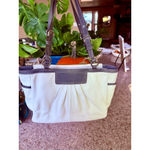 Coach  White Gray Gallery‎ Leather Tote Bag One Size Photo 2