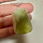 Natural jade pendant necklace Green Photo 4
