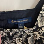 Brooks Brothers  Black and Cream Floral Midi Dress Photo 7