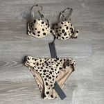 NEW TRIANGL RHIAN CHEETAH SWIMSUIT SET XS Tan Photo 3