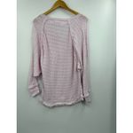 Free People  Sweater Womens Thien's Dolman‎ Sleeve Pink V- Neck Size Medium Photo 4
