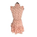 ROCHELLE BEHRENS The Sleeveless Ruffled Mini Shirt Dress Size XS Photo 8