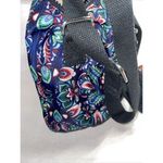 Kipling  Sabian Dizzy Darling Mini Crossbody Bag Purse Floral Blue/Red‎ 7x9" Photo 6