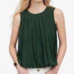 Madewell NWT Women's Sleeveless Crewneck Bubble Top Summit Green Size S Photo 0