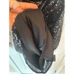 Lulus  black  Sequin One-Shoulder Mini Bodycon Dress NWT long sleeve cut out side Photo 6