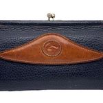 Dooney & Bourke Vintage Navy Brown Kiss lock Wallet Photo 0