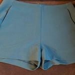 Grace Willow Pretty Strong Green Shorts W Gold Zipper In Back With Pocke… Photo 0