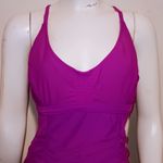 Athleta Smocked Tankini Swim Top-Size 36 D/DD-Underwire-Lined-Adjustable Straps Photo 2