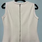 Lanvin River 2015 Cream Wool Blend Knit Crewneck Midi Sheath Dress Womens Size 8 Photo 4