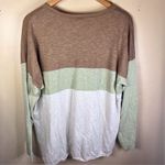 Madewell  Palmdale Pullover Womens Size Large Linen‎ Colorblock Sweater Prep Knit Photo 7