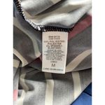 BCBGMAXAZRIA  Womens M Faux Wrap Fit & Flare Dress Sleeveless Azymetrical Striped Photo 8