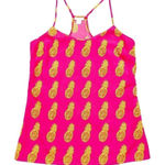J. Crew Neon Pink Pineapple Tank Top Size 00 Pink Photo 0