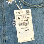 ZARA Daisy Applique Mom Fit Denim Jean Shorts Photo 5