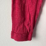 True Craft Red Babydoll Top Long Sleeve round neck cotton blend solid ribbed NWT Photo 6