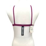 ZARA NWT Knit triangular bralette with straps Purple Size Smalll S Iniditex Photo 2