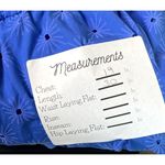 ZARA Off Shoulder Textured Eyelet Mini Sun Dress Balloon Sleeve Pockets M Blue Photo 7