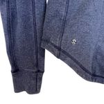 Lululemon Women’s After Sweat Zip Front Blue Hoodie size 8 Photo 4