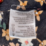 Patrons of Peace NWOT  Black Floral Printed Babydoll Blouse Size Medium Photo 2