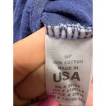 Fresh Produce  Slub Cotton Tunic‎ Top Women XL Blue Asymmetric Pocket 3/4 Sleeve Photo 3