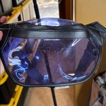 NWT Neutrogena Clear Purple Belt Bag | Black Faux Leather Fanny Pack Photo 5