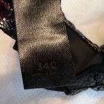 Danskin  Size 34C Black Lace Bra Padded with Underwire Photo 4