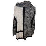 Workshop Republic Clothing Black Gray Color Block Cowl Neck Sweater Photo 1
