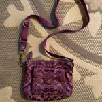 Coach Purple Crossbody Purse Photo 1