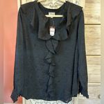 Avenue Blake Ruffle dark fairy flowy, sophisticated, bridgerton, elegant top 20 Black Size undefined Photo 6