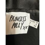 Princess Polly  Black Silk Satin Long Sleeve Cowl Neck Mini Slip Dress Size 4 Photo 3