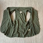 belle du jour  vest cardigan olive green size medium boho western hippie festival Photo 3