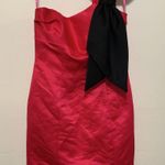 Betsey Johnson  NWT Vintage Rare one shoulder big black bow  dress woman size 6 Photo 2