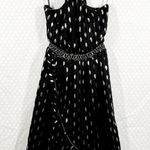 Revolve  House Of Harlow Black Gold Leaf Print Halter Dress‎ Photo 0