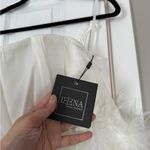 Mac Duggal  Long Off Shoulder Feathers Formal Bridal Gown Photo 7