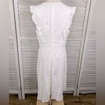 Ecowish 100% Cotton White Eyelet Cap Sleeve Dress-Large Photo 3