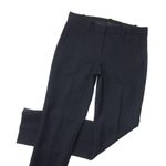 Theory NWT  Izelle in Deep Navy New Faded Wool Stretch Straight Pants 0 Photo 1