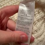 Madewell  Crochet-Knit Crewneck Sweater‎ Sleeveless Tank in Bright Ivory Sz M NEW Photo 7