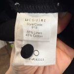 Mcguire  Barrett Black Sorbonne Ruffle Linen Blend Top Sz S Photo 5