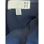 Ro & De  navy blue high neck satin tank size XS Photo 2