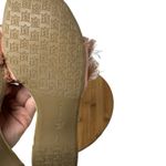 Birdies  Sparrow Pink Fringe Slip On Slide Sandals Boho Retro Bridal Womens 7 Photo 6